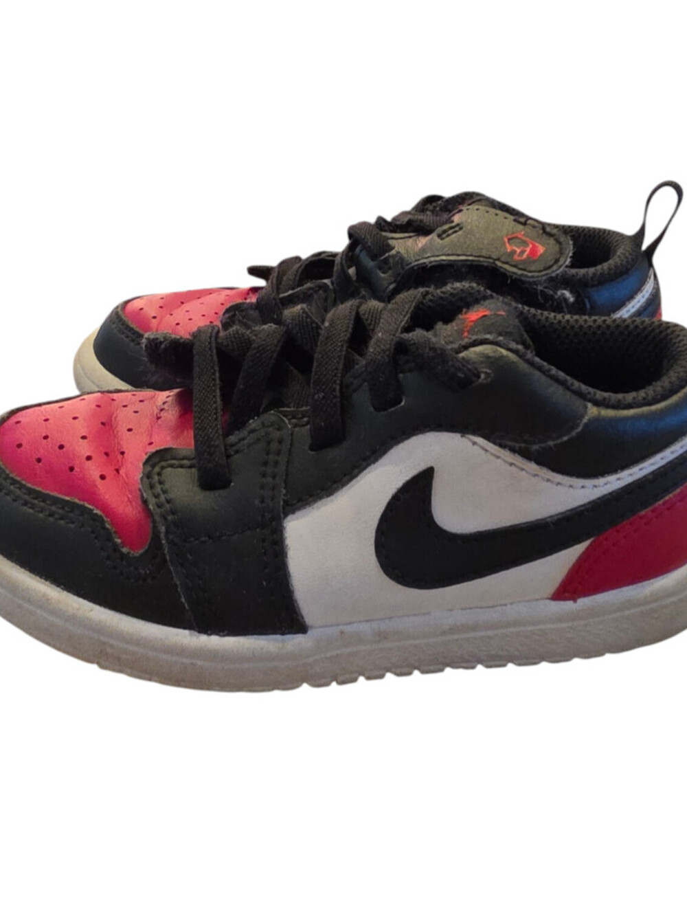 Nike Jordan 1 Low ALT (TD) Sneakers Bred Edition Toddlers Size 9C Black Red